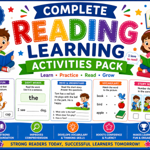 Complete Reading Learning Activities Pack