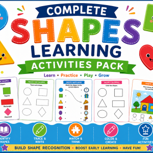 Complete Shapes Learning Activities Pack